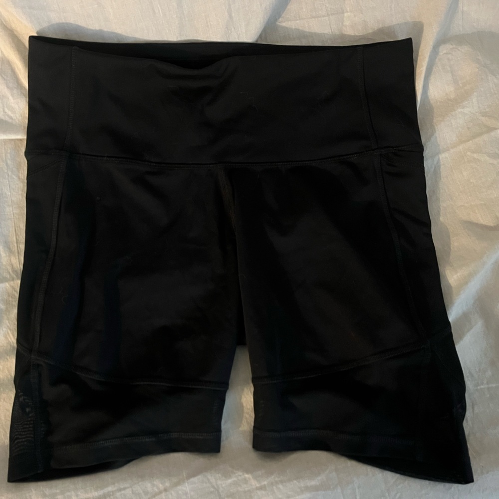 Black High-Waisted Biker Shorts